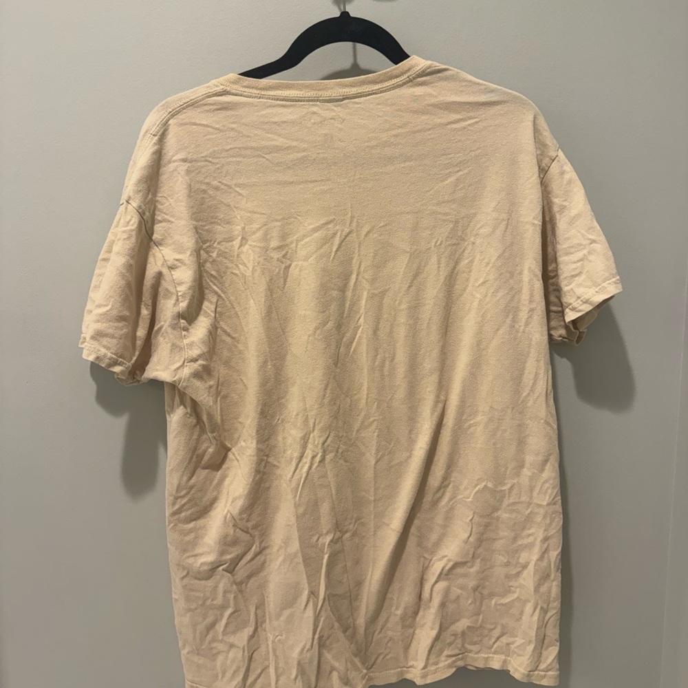 Vintage-Vibe PacSun Tan T-Shirt with Nature Graphic - Picture 2 of 3